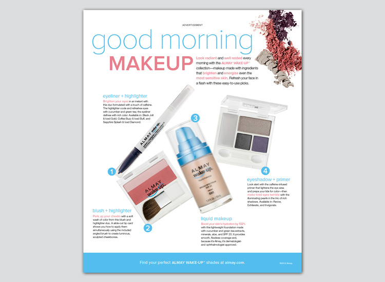 Real Simple Magazine: Almay advertorial (concept + art direction + design + photoshoot production)