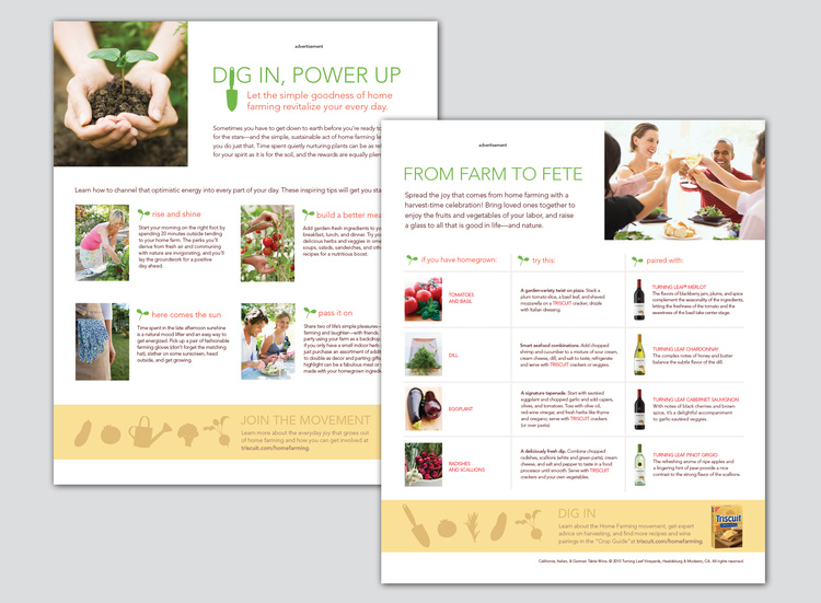 Real Simple Magazine: Triscuit advertorial series (concept + design)
