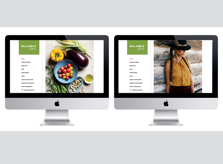 RealSimple.com: Media kit (concept + art direction)