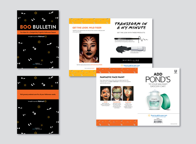 Simulmedia:Walmart Halloween Booklet(art direction + design)