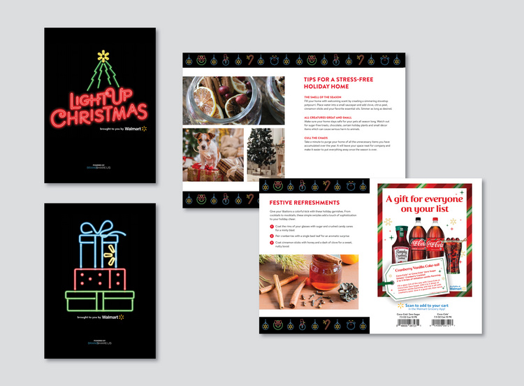 Simulmedia:Walmart Holiday Booklet(art direction + design)