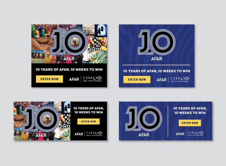 AFAR Media:AFAR 10th Anniversary Co-Branded Banners(art direction + design)