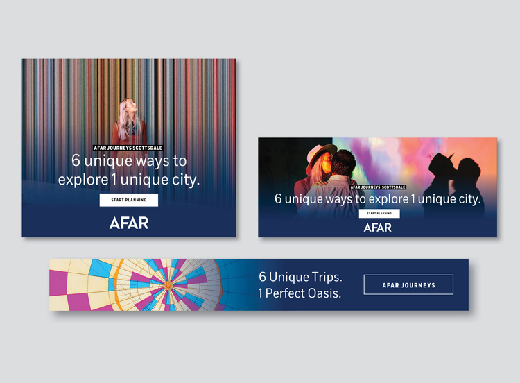 AFAR Media:Visit Scottsdale Banners(art direction + design)