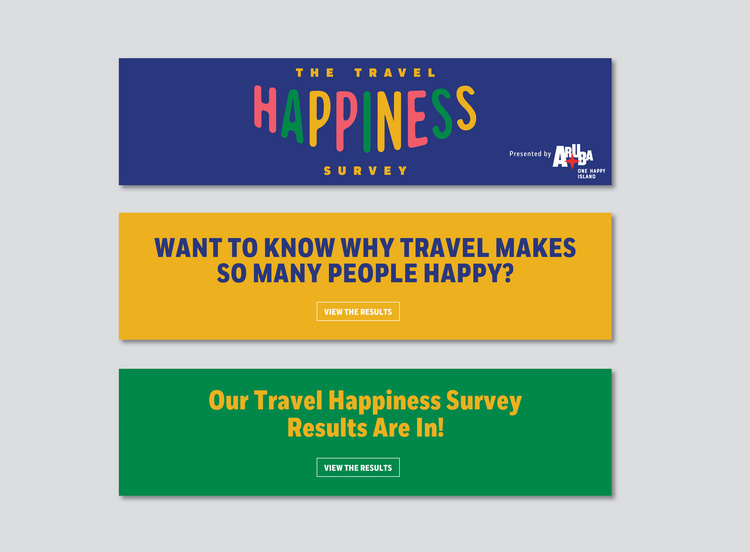AFAR Media:The Travel Happiness Survey Co-Branded Banner (art direction + design)