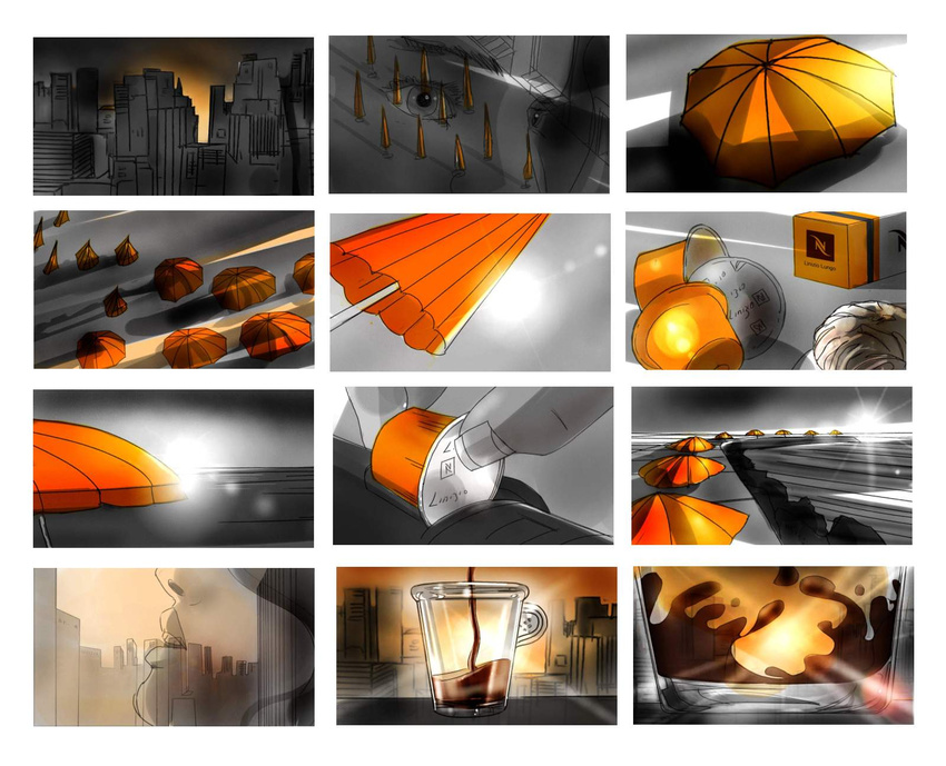 Nespresso Linizio Lungo, The Gang Paris, Dir. Laurence Dunmore, Shooting Board