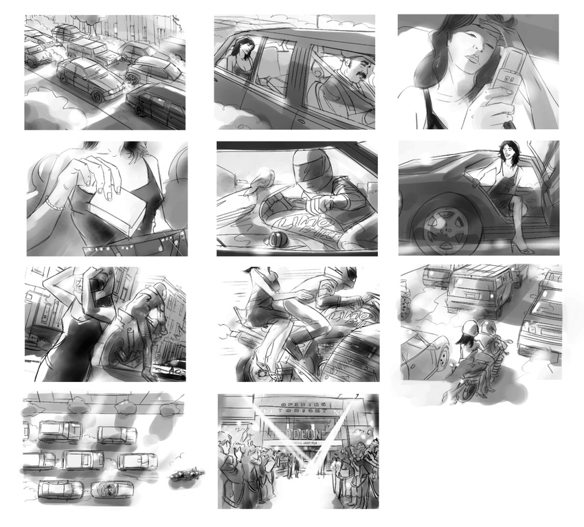 Storyboards Harpers, Nurofen, 2008