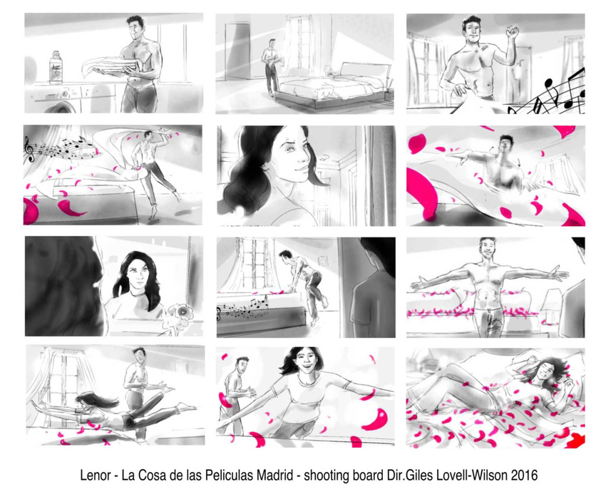 La Cosa de las Peliculas Madrid- Lenor - shooting Board Dir. Giles Lovell-Wilson 2016
