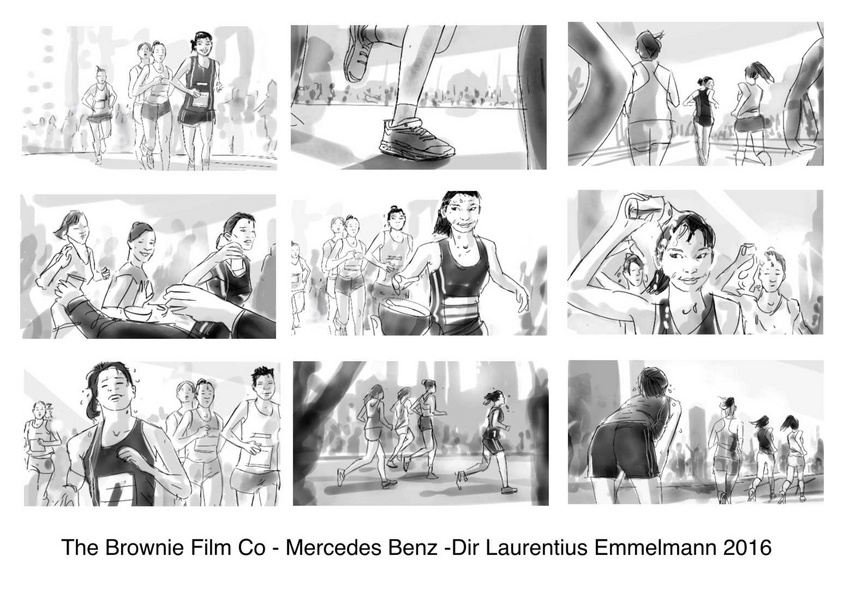 The Brownie Film Co. Madrid, Mercedes, shooting board, Dir. Laurentius Immelmann, 2016