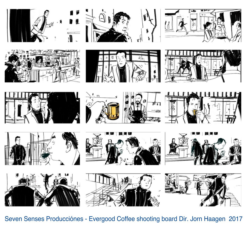 Seven Senses - Evergood Coffee- shooting board dir. John Haagen 2017