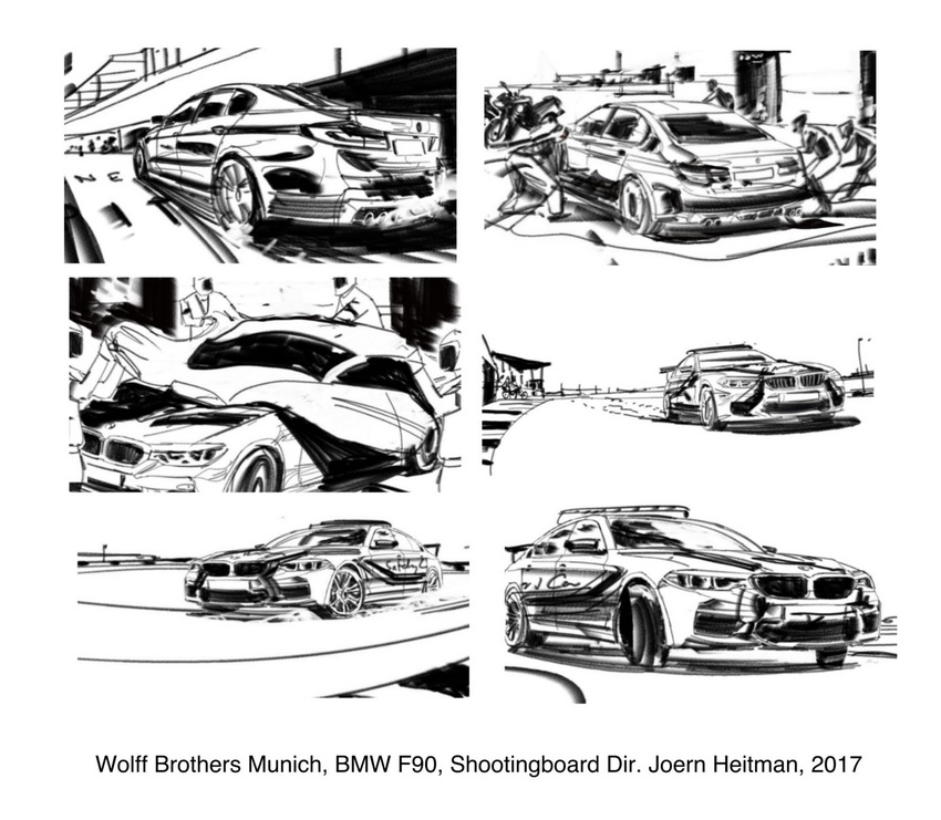 Wolff Brothers Munich, BMW F90, shooting board Dir. Joern Heitman, 2017