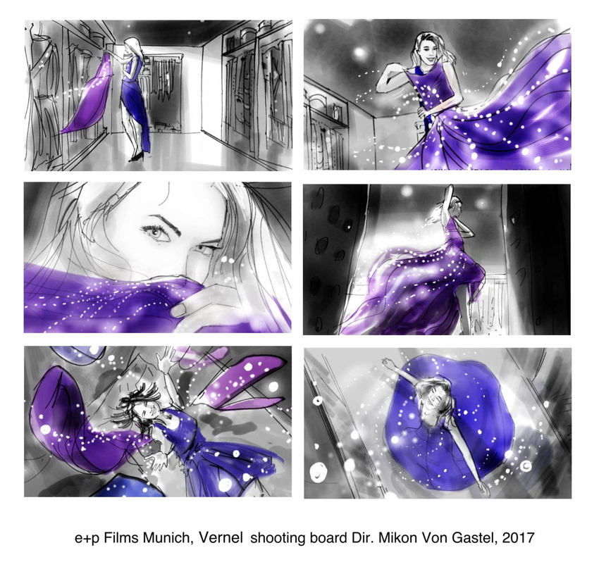 e+p Films, Munich, Vernel, shootingboard Dir. Mikon von Gastel, 2017